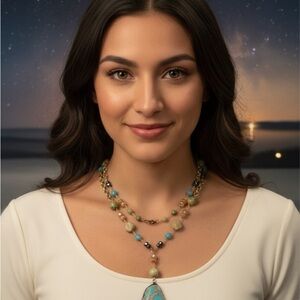 Elegant Multi-Color Beaded Necklace